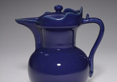 图片[2]-Monk’s cap ewer in cobalt blue glaze, Qing dynasty, Qianlong reign (1736-1795)-China Archive